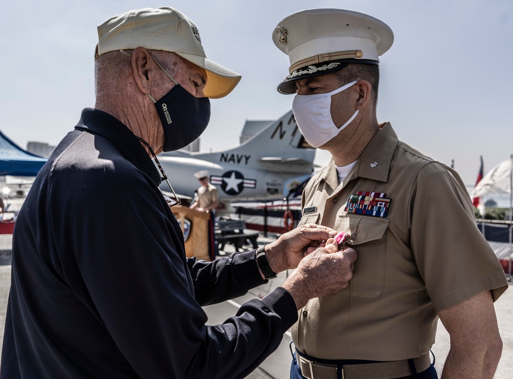 Lt. Col. Michael A. Beckhart retires U.S. Marine Corps after over 22 years of service