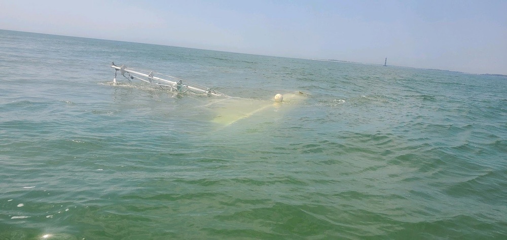 Coast Guard respond to capsized 35-foot shrimp boat 1 mile off Morris Island