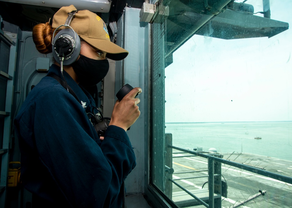 USS Harry S. Truman (CVN 75) transits the Atlantic Ocean.