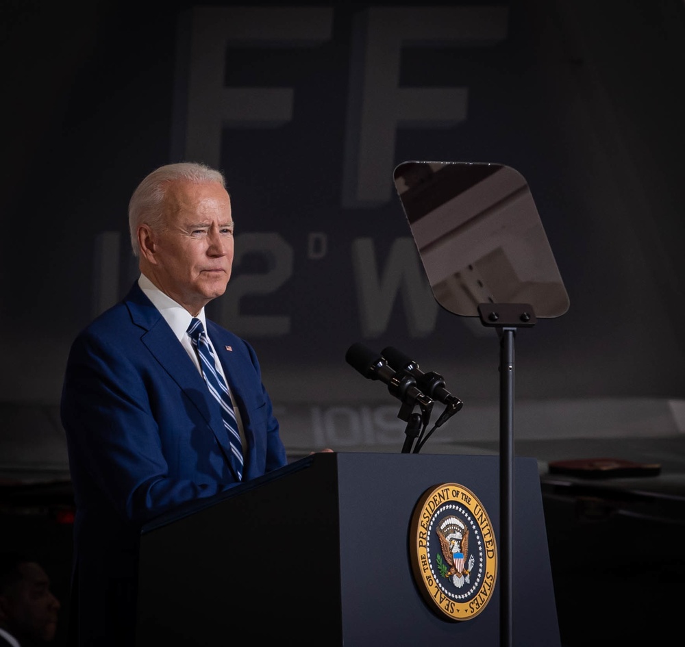 President Biden, first lady visit JBLE service members