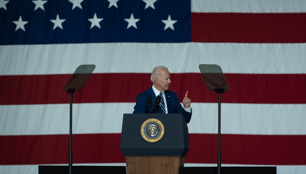 President Biden, first lady visit JBLE service members