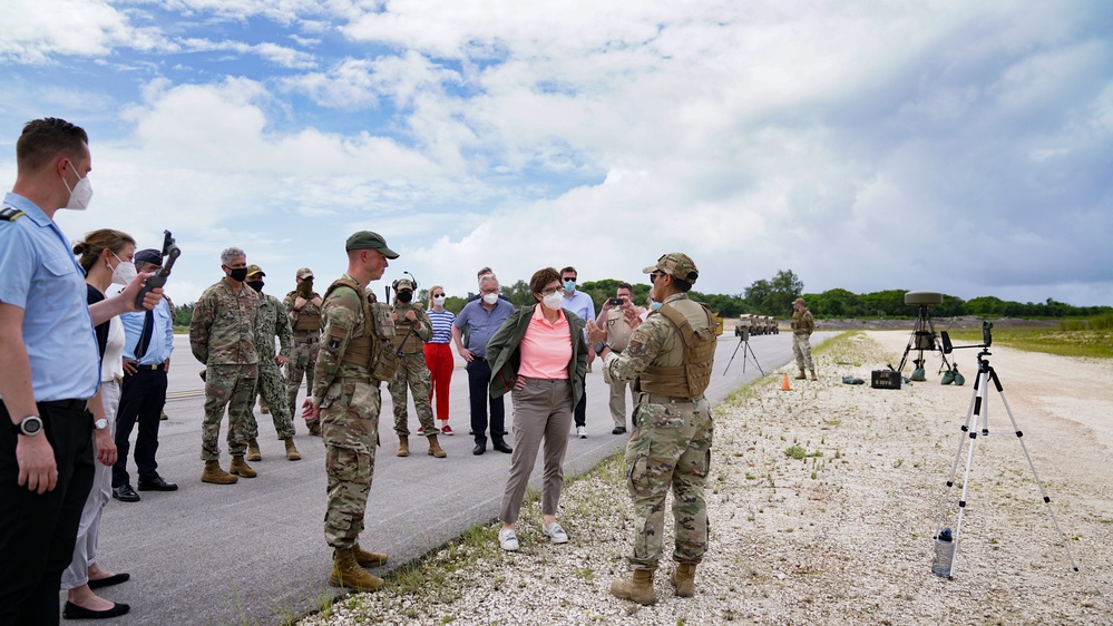 German Minister of Defense visits Andersen AFB