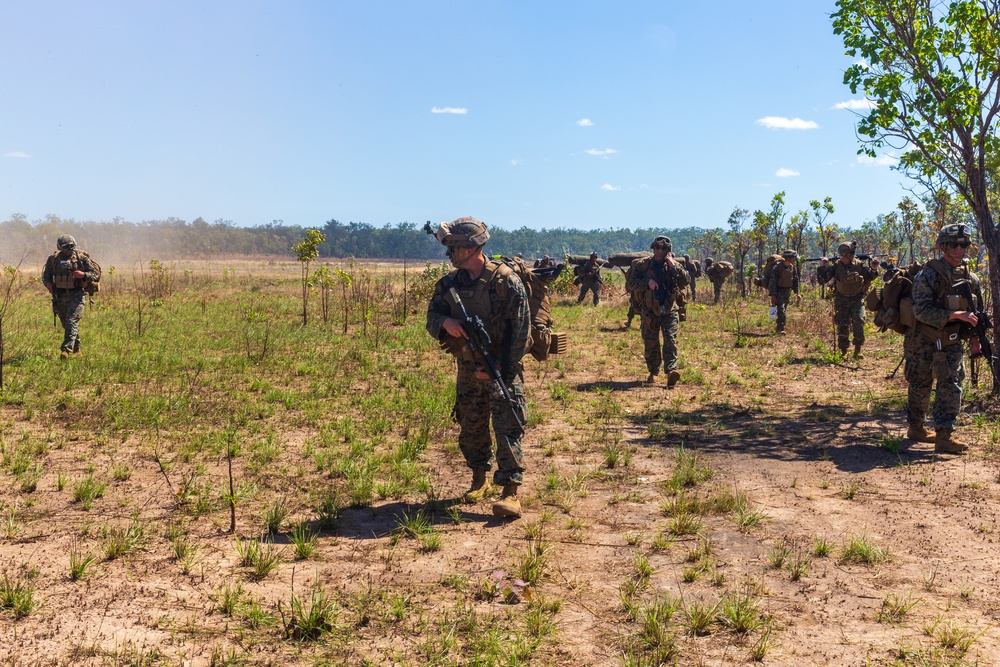 2nd LAAD Platoon with MRF-D conducts 6-kilometer hike