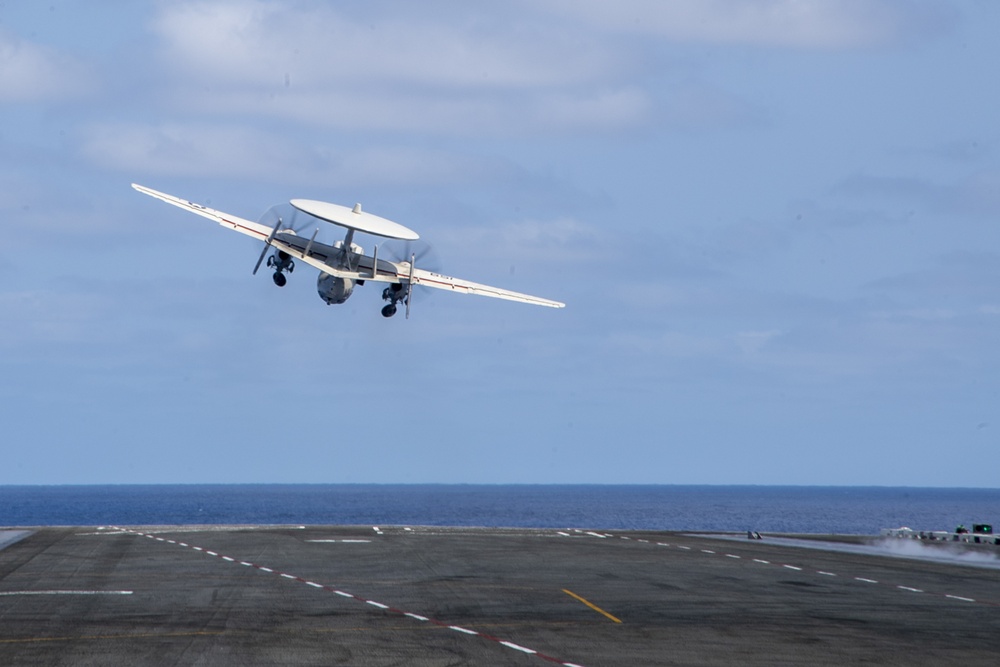 USS Harry S. Truman (CVN 75) transits the Atlantic Ocean.