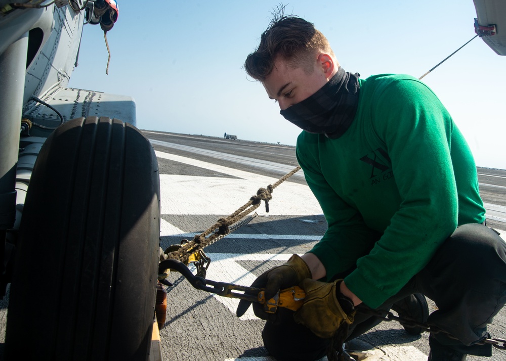 USS Harry S. Truman (CVN 75) transits the Atlantic Ocean.