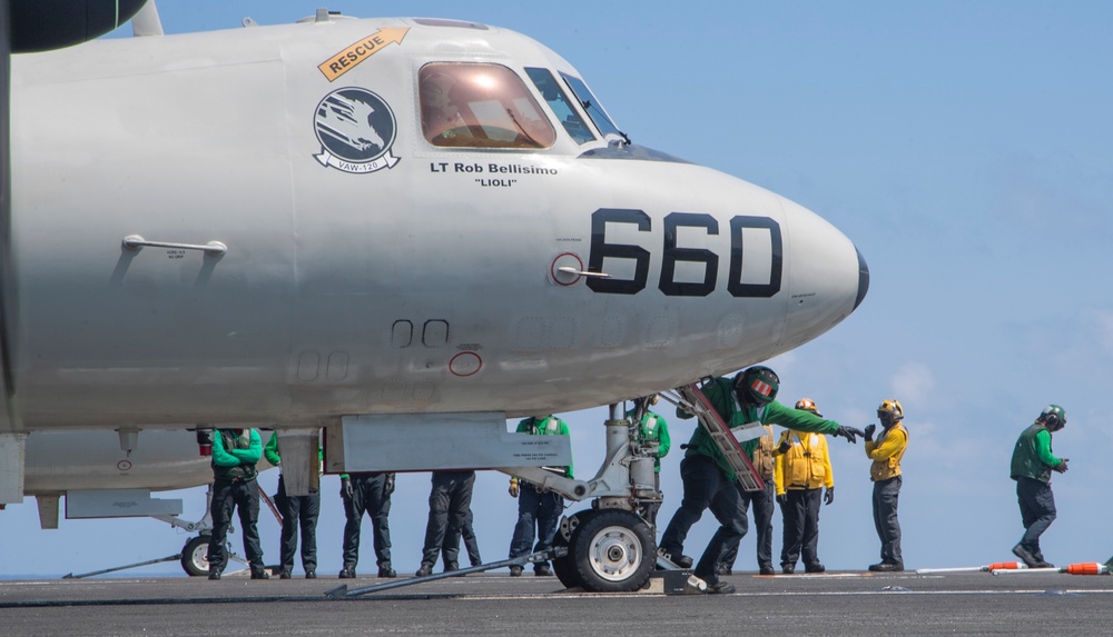 USS Harry S. Truman (CVN 75) transits the Atlantic Ocean.