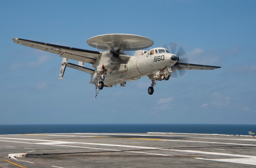USS Harry S. Truman (CVN 75) transits the Atlantic Ocean.