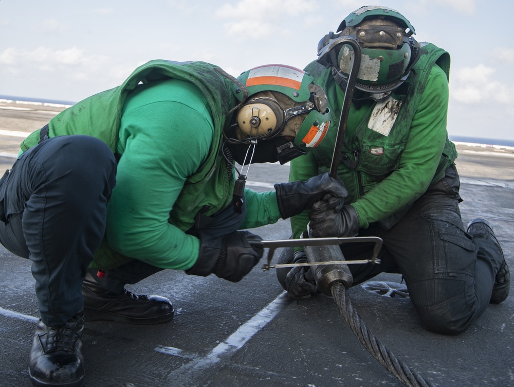 USS Harry S. Truman (CVN 75) transits the Atlantic Ocean.