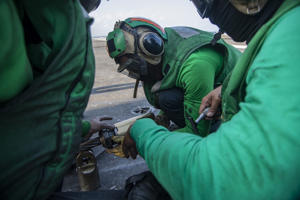 USS Harry S. Truman (CVN 75) transits the Atlantic Ocean.