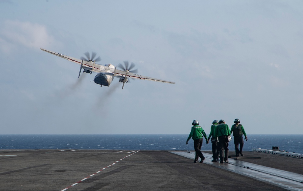 USS Harry S. Truman (CVN 75) transits the Atlantic Ocean.