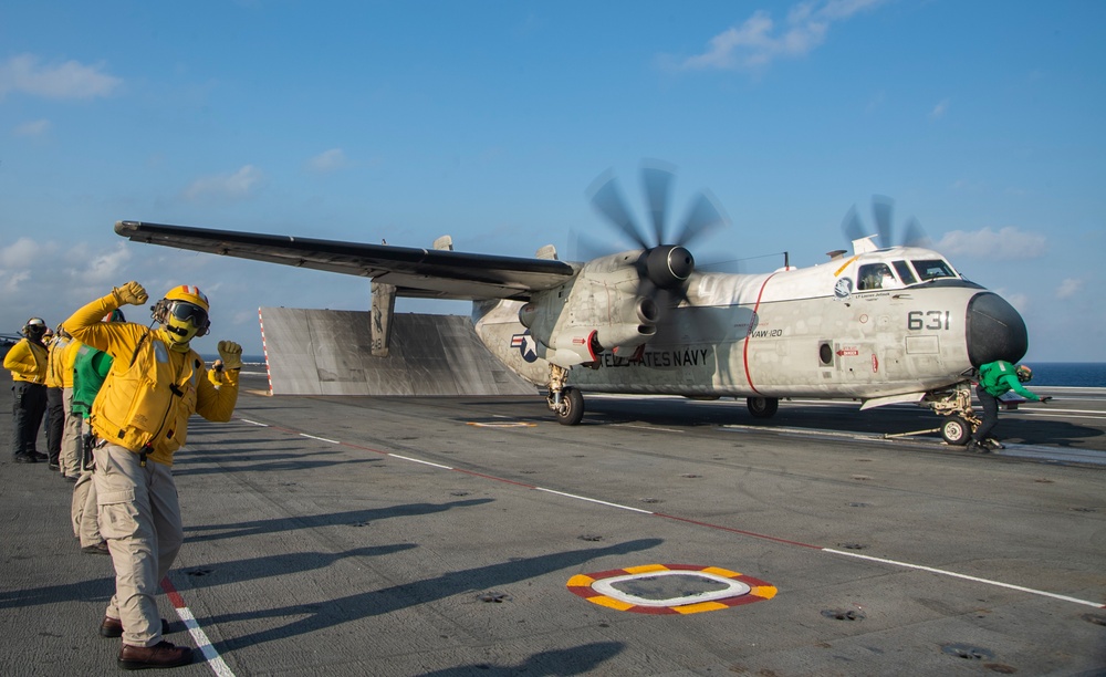 USS Harry S. Truman (CVN 75) transits the Atlantic Ocean.