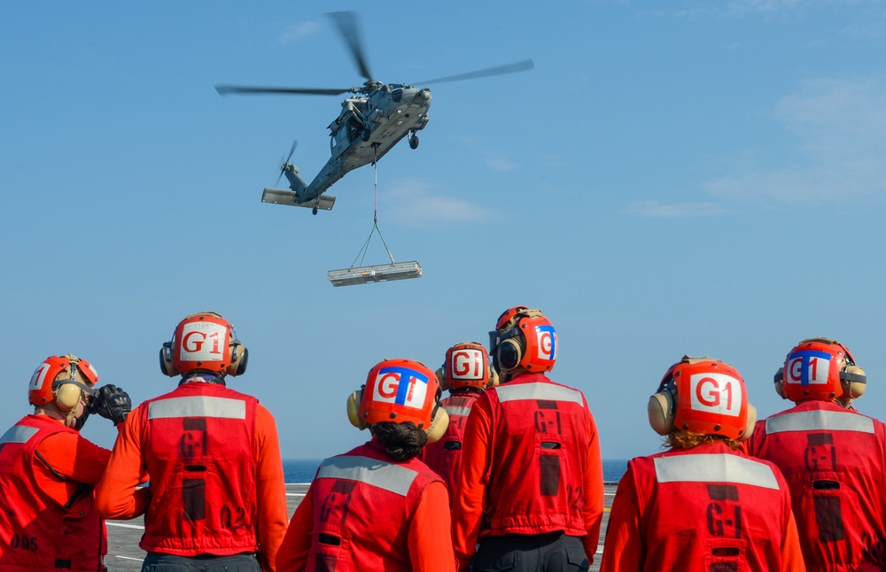 USS Harry S. Truman (CVN 75) transits the Atlantic Ocean.