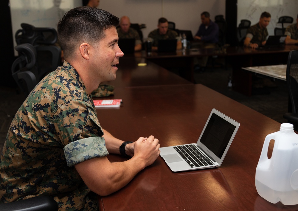 Marine officer stands out in EWS blended seminar