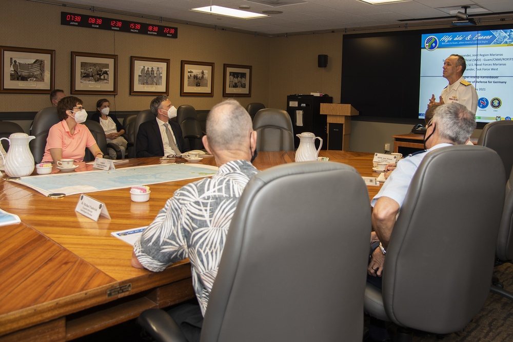 German Defense Minister Meets Guam Military and Civilian Leadership During Visit