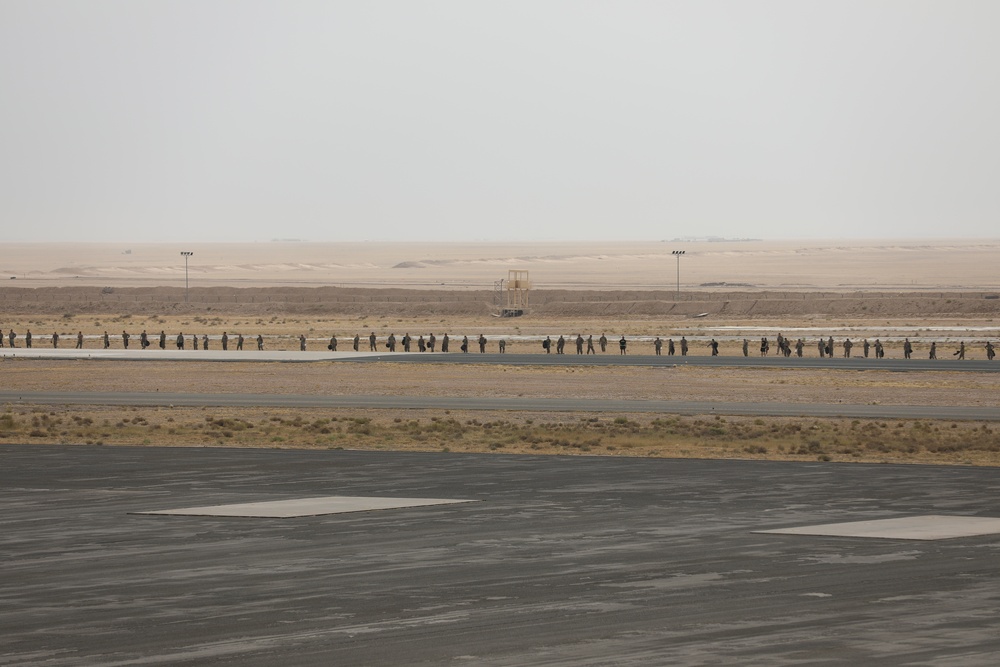 Task Force Phoenix conducts a FOD walk