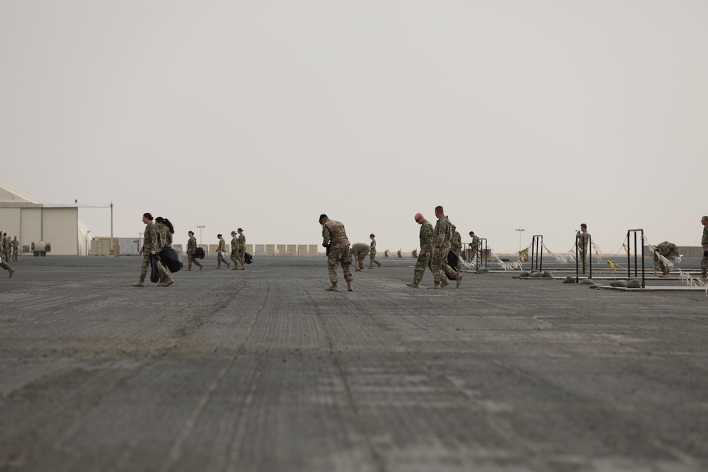 Task Force Phoenix conducts a FOD walk