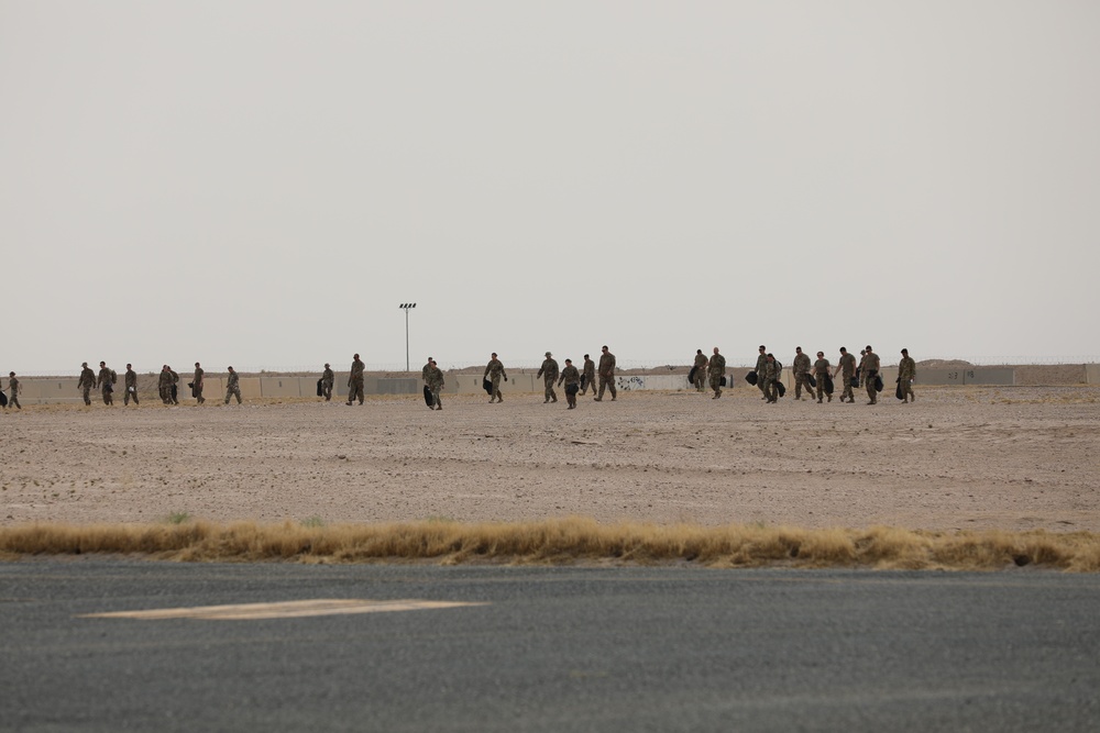 Task Force Phoenix conducts a FOD walk