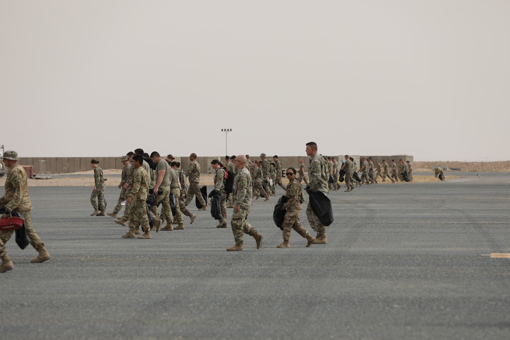 Task Force Phoenix conducts a FOD walk