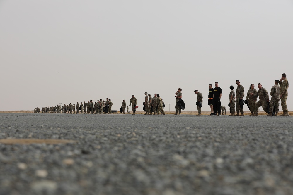 Task Force Phoenix conducts a FOD walk