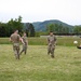 U.S. Army Soldiers have a ball while enjoying down time during a three-day convoy mission.