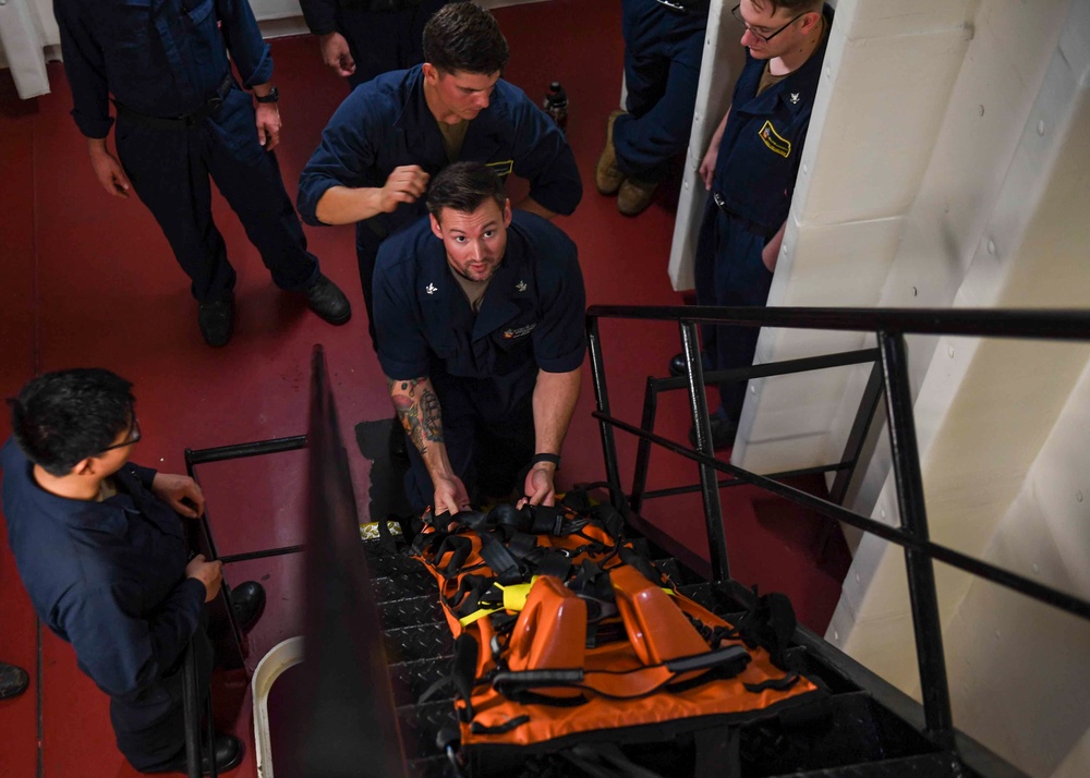 USS Hershel &quot;Woody&quot; Williams training