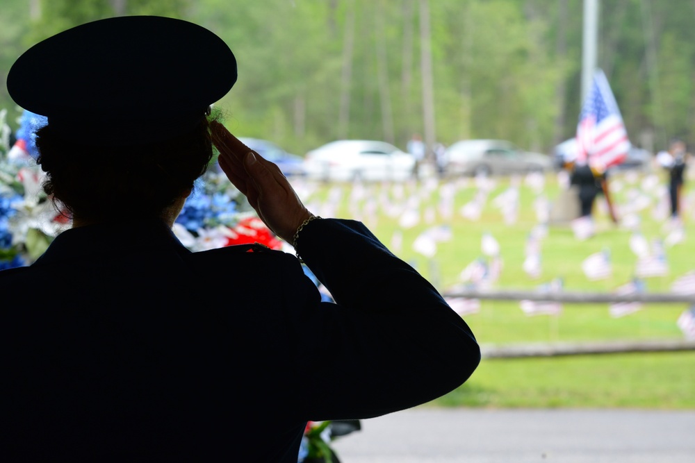 177th Fighter Wing Vice Commander Col. Diana M. Brown is keynote speaker for Atlantic County's 36th annual Veterans Memorial Program