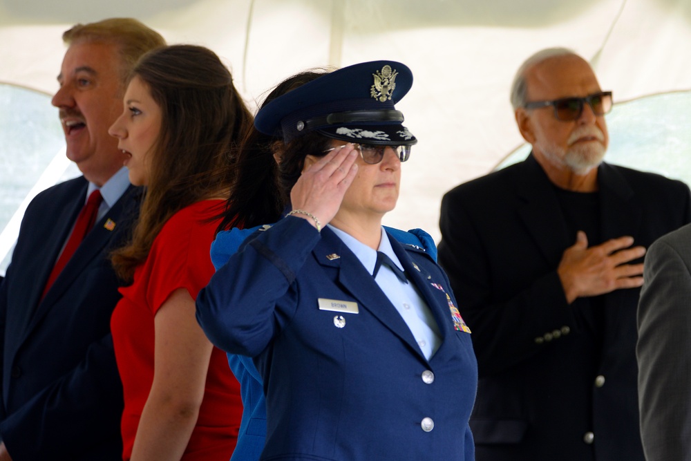 177th Fighter Wing Vice Commander Col. Diana M. Brown is keynote speaker for Atlantic County's 36th annual Veterans Memorial Program