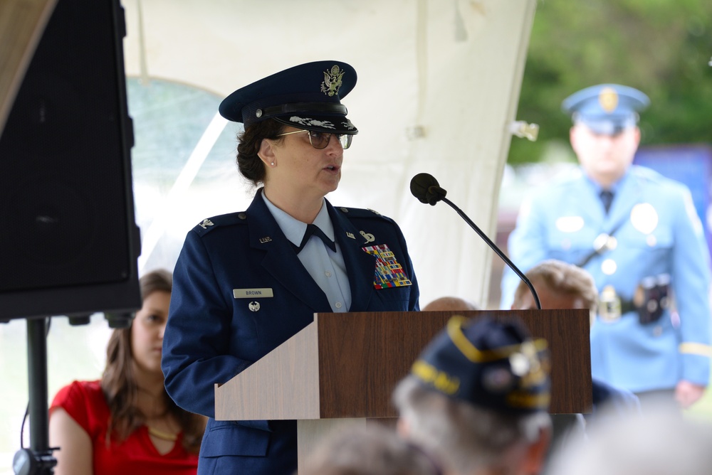 177th Fighter Wing Vice Commander Col. Diana M. Brown is keynote speaker for Atlantic County's 36th annual Veterans Memorial Program