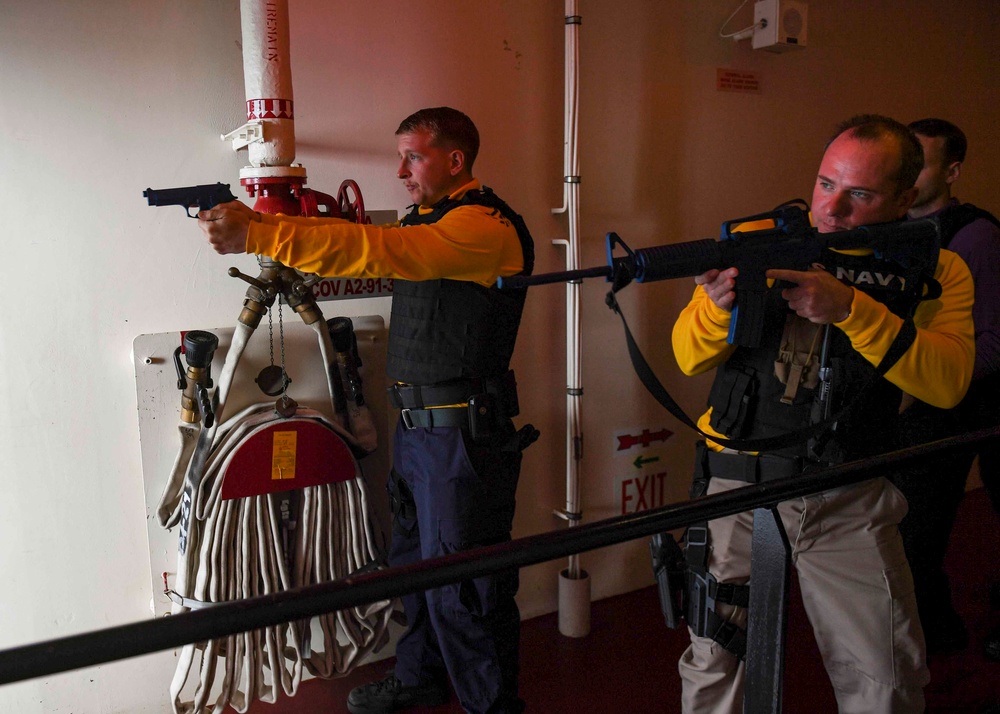 USS Hershel &quot;Woody&quot; Williams training