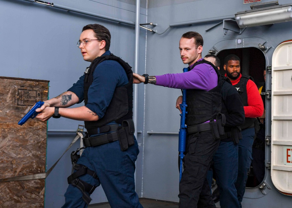 USS Hershel "Woody" Williams training