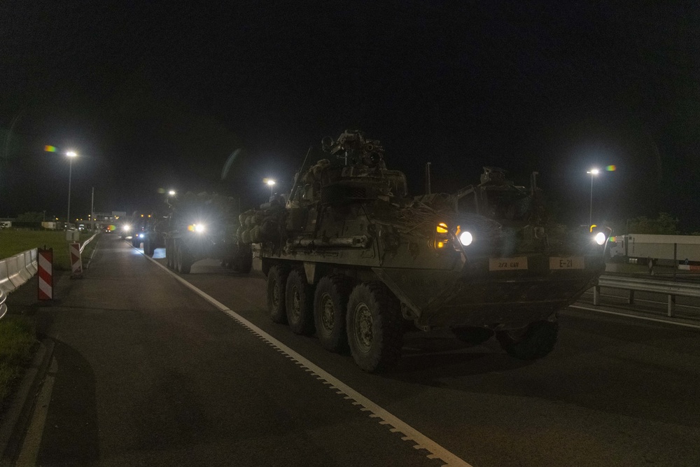 2d Cavalry Regiment tactical road march