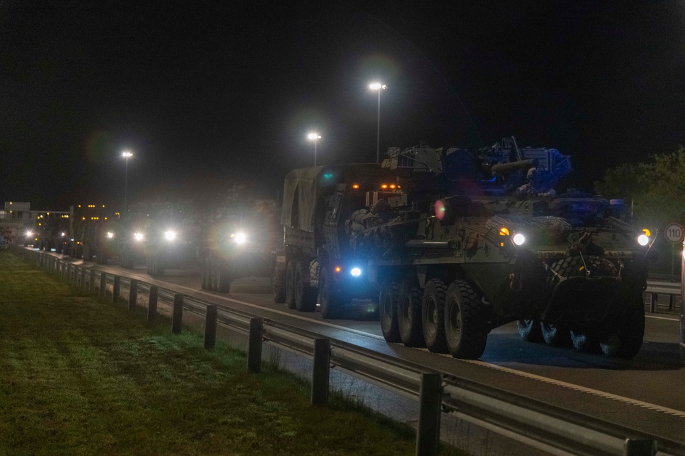 2d Cavalry Regiment tactical road march