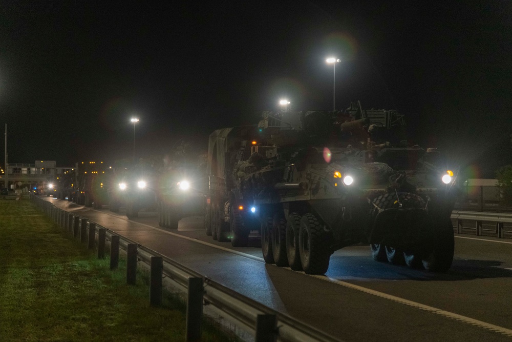 2d Cavalry Regiment tactical road march