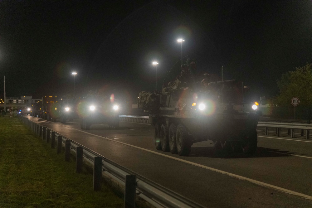 2d Cavalry Regiment tactical road march