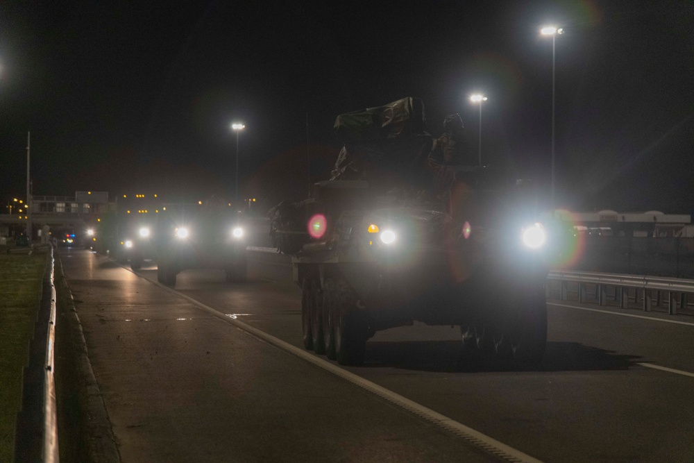 2d Cavalry Regiment tactical road march