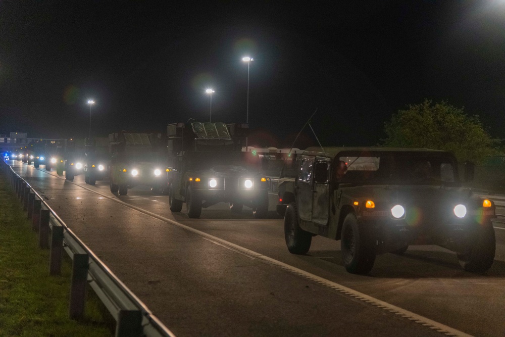 2d Cavalry Regiment tactical road march