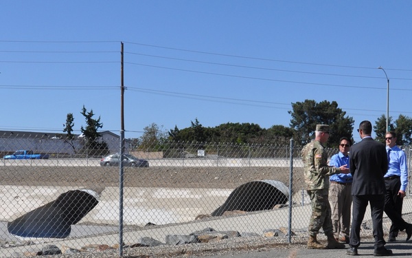 Corps general speaks at ceremony honoring project completion, tours other LA District project sites