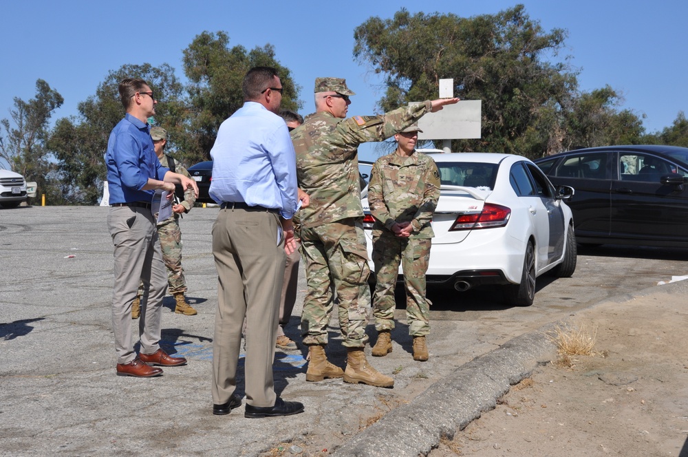 Corps general speaks at ceremony honoring project completion, tours other LA District project sites