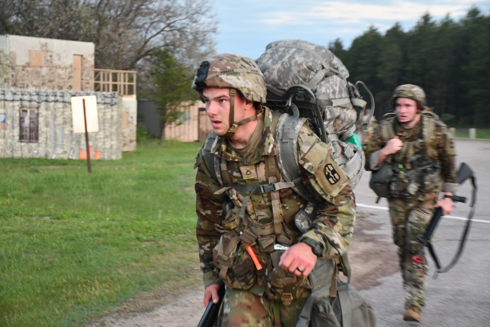 Soldiers test for the Expert Field Medical Badge at Fort McCoy