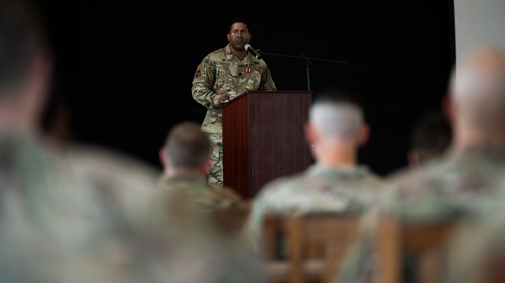 380th EMSG change of command