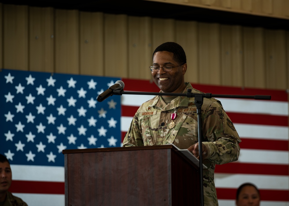 380th EMSG change of command