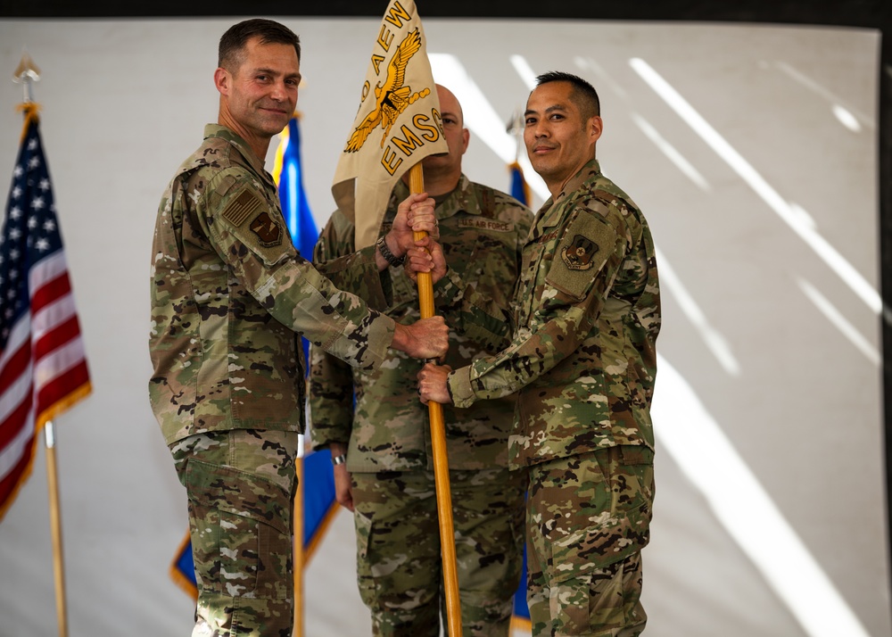 380th EMSG change of command