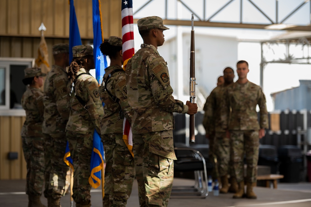 380th EMSG change of command