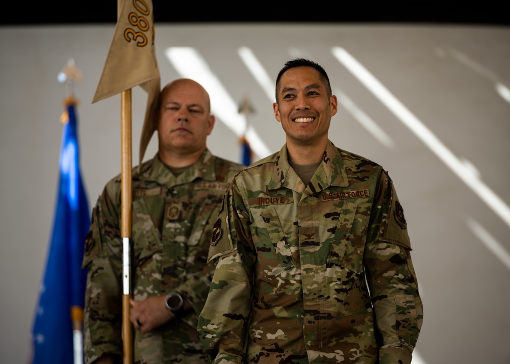 380th EMSG change of command