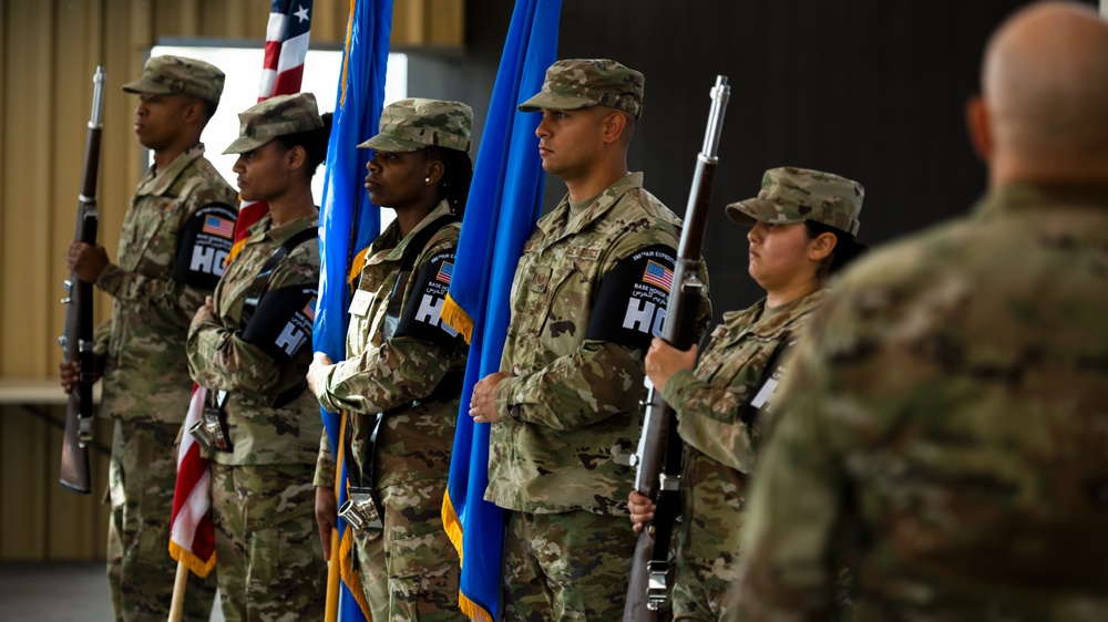 380th EMSG change of command