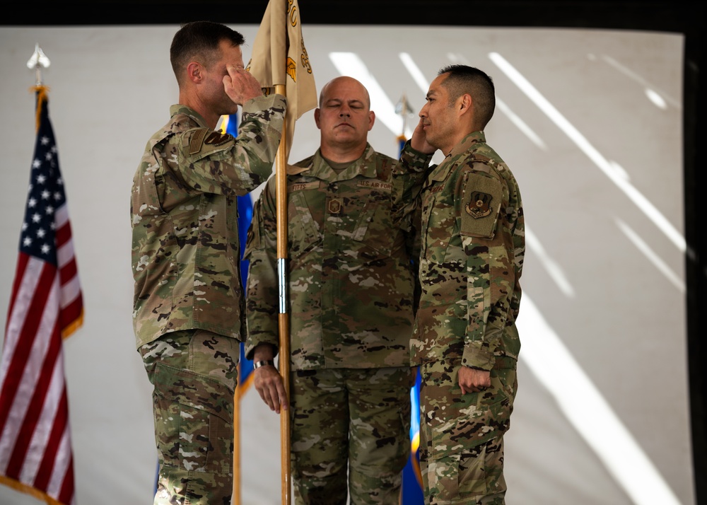 380th EMSG change of command