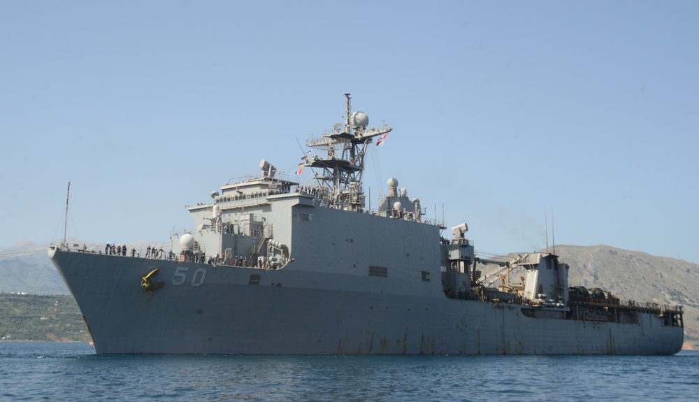 USS Carter Hall (LSD 50) Arrives in Souda Bay, Greece