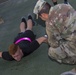 U.S. Army Spc. Peter Frey, TF Hellhound, finishes Hand Release Push-up during TF Spartan BWC 2021 ACFT