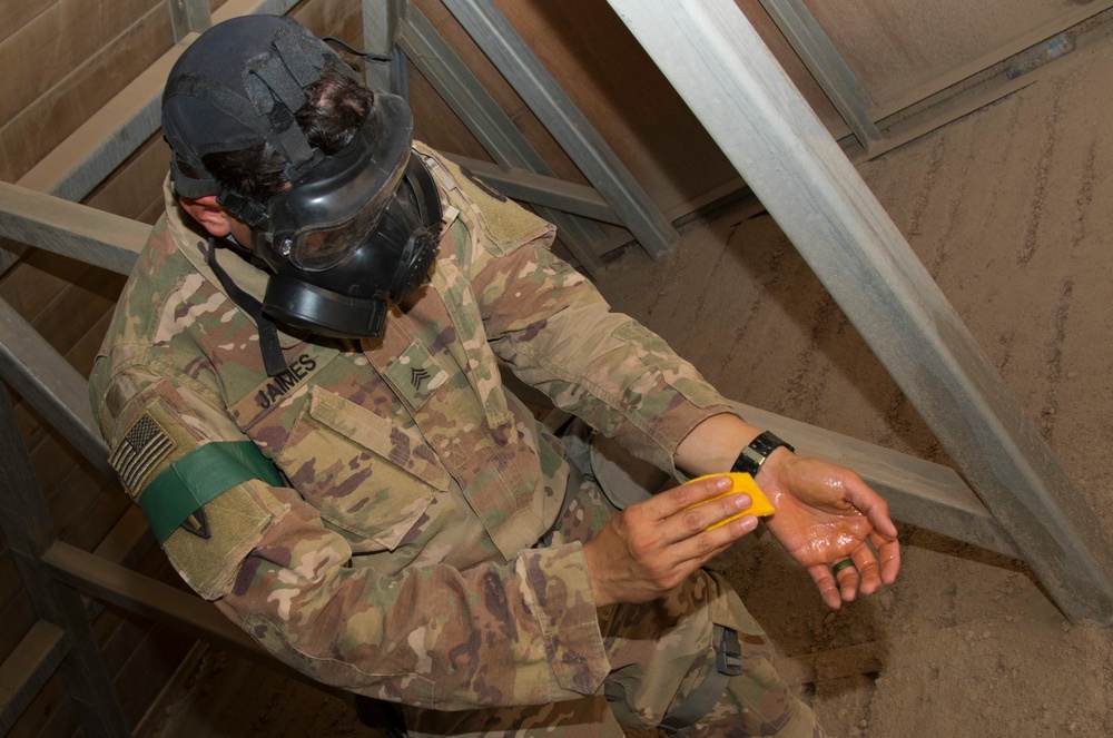 U.S. Army Soldiers participate in Task Force Spartan Best Warrior Competition Warrior Task lanes