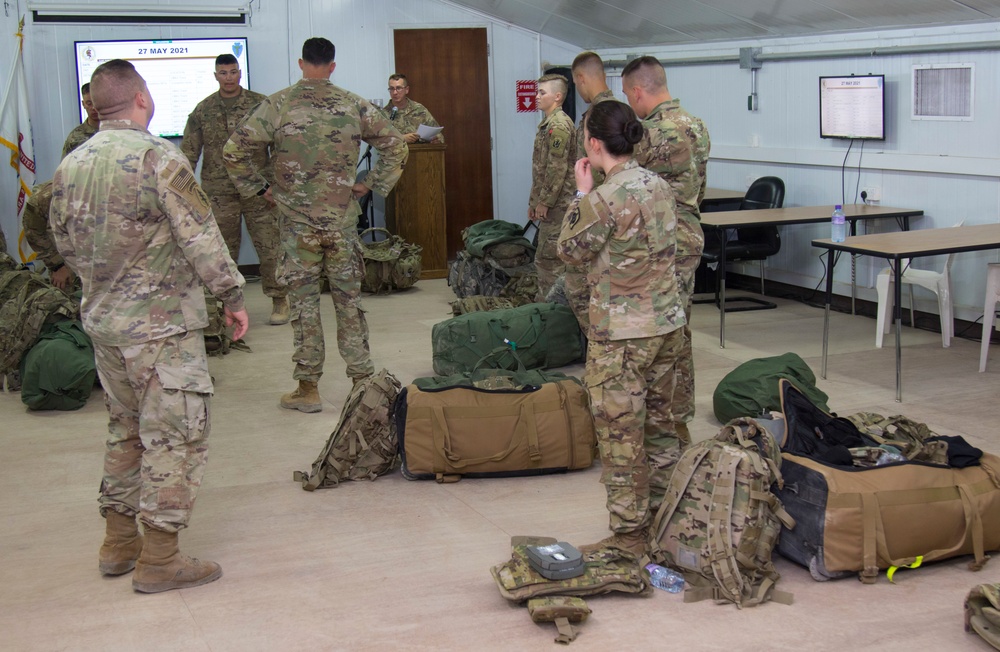 U.S. Army Soldiers in process to Task Force Spartan Best Warrior Competition 2021